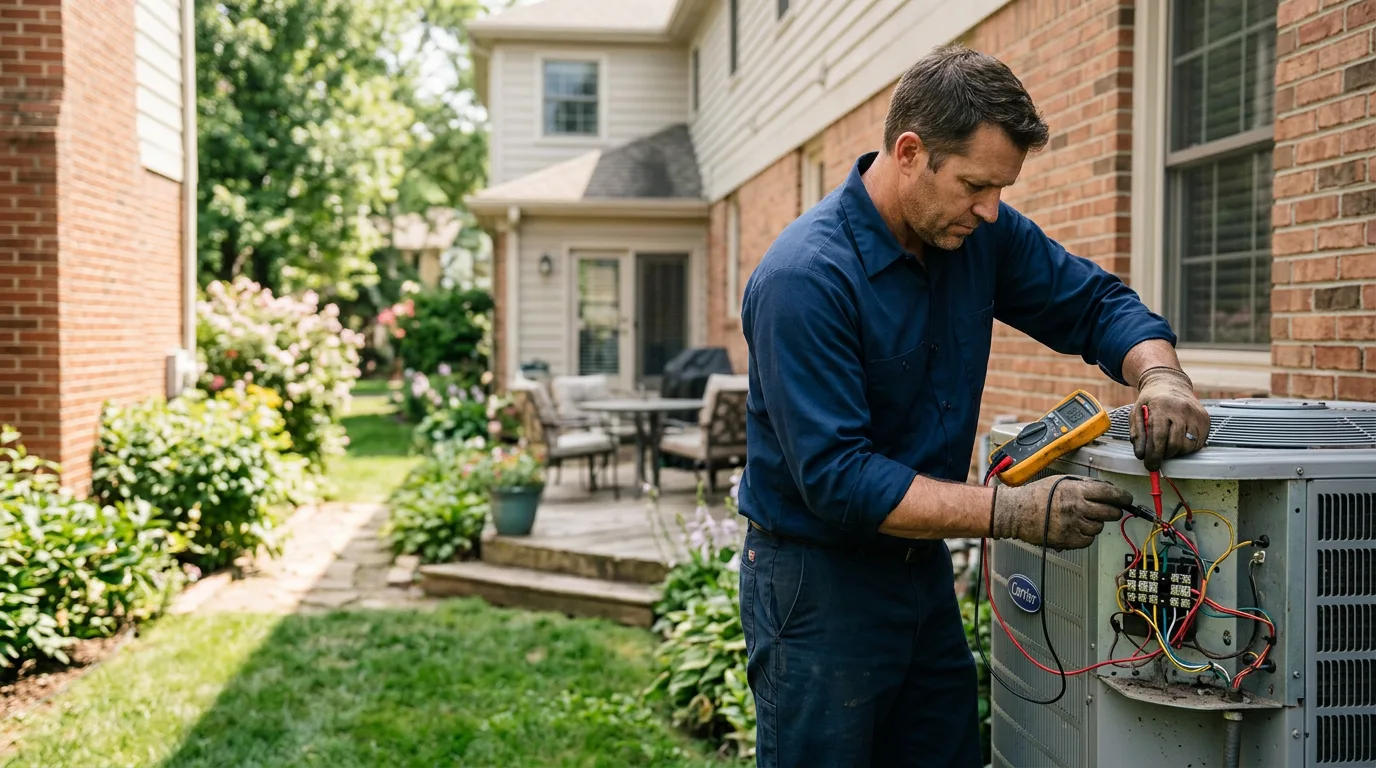 HVAC technician working near Waiteville, WV